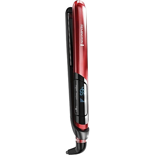 Выпрямитель Remington Silk Straightener, 300Вт, 150-235С, дисплей, кейс, керамика, черно-красный