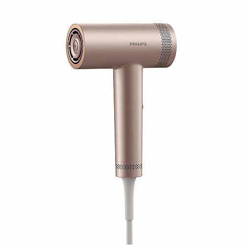 Фен Philips 8000 Series, 1400Вт, 3 режима, ионизация, холл. обдув, турборежим, розовый