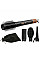 Фен-щетка Rowenta Air Shape, 1300Вт, 3 режима, иониз-я, холл. обдув, 4 насадки, керамика, черно-золотой