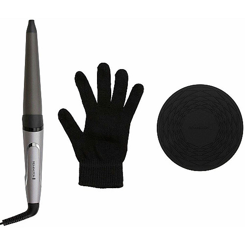 Плойка Remington ProLuxe, конусная, темп. режимов-9, D-19-32mm, 130-210С, керамика, серебристый