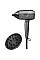 Фен Babyliss Titanium Shine, 1600Вт, 3 режима, ионизация, холл. обдув, 2 насадки, темно-серый