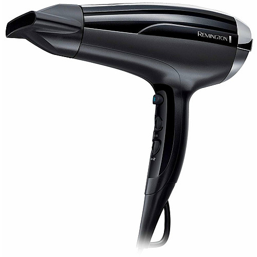 Фен Remington Pro-Air Shine, 2300Вт, 3 режима, диффузор, турмалиновая иониз-я, холл. обдув, черный