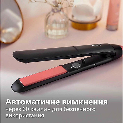 Випрямляч Philips Series 3000, темп.режимів-6, 160-230С, кераміка, чорний