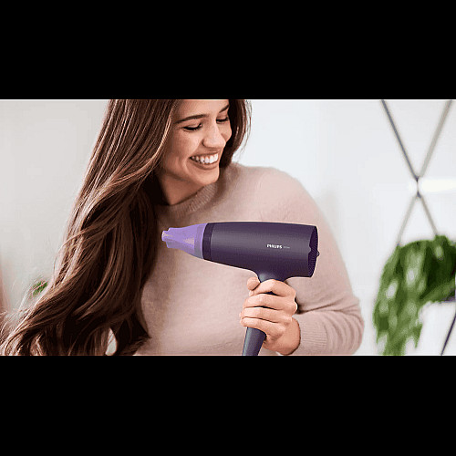 Фен Philips 3000 Series, 2100Вт, 3 режими, хол. обдув, ліловий
