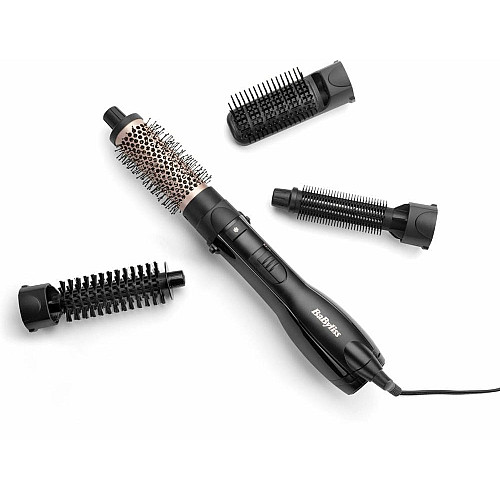 Фен-щетка Babyliss Smooth Finish, 1200Вт, 3 режима, иониз-я, холл. обдув, керамика, черный