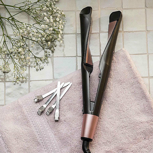 Выпрямитель Remington Curl&Straight Confidence, 47Вт, темп.режимов-5, 150-230С, дисплей, керамика, черный