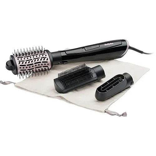 Фен-щетка Babyliss Style Smooth, 1000Вт, 2 режима, иониз-я, холл. обдув, керамика, черный