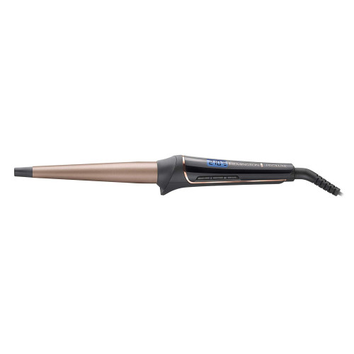 Плойка Remington ProLuxe Midnight Edition, конусна, 37Вт, темп.режимів-10, D-13-25mm, 120-210С, дисплей, кераміка, чорний
