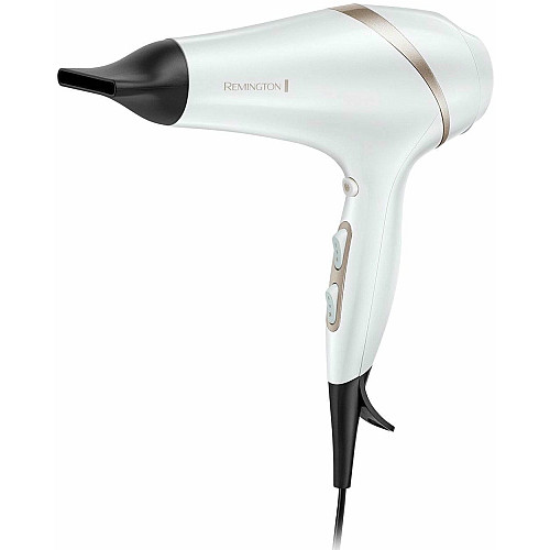 Фен Remington HydraLuxe, 2300Вт, 3 режима, диффузор, иониз-я, холл. обдув, белый