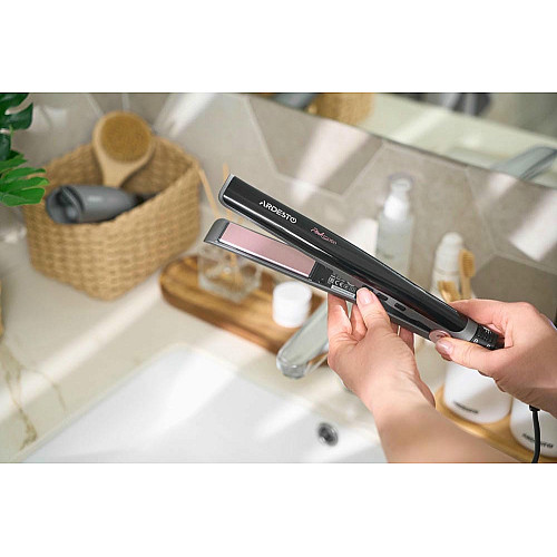 Выпрямитель ARDESTO Pink Touch, 32Вт, 110-200C, керамика, серый+розовый