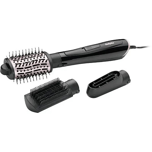 Фен-щетка Babyliss Style Smooth, 1000Вт, 2 режима, иониз-я, холл. обдув, керамика, черный