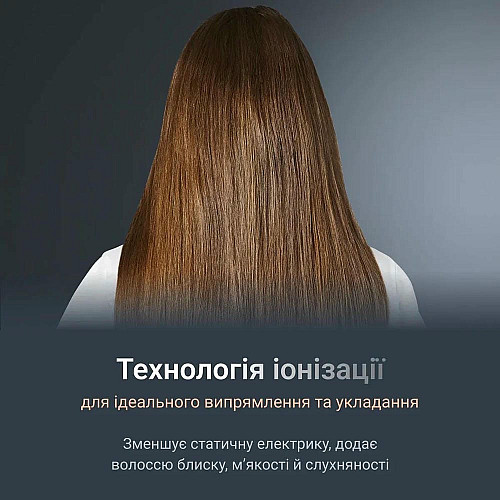Выпрямитель Rowenta Thermostyle, темп. режимов-5, 150-230С, дисплей, ионизация, керамика, титан, черно-серый