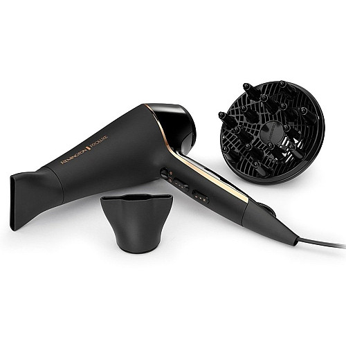 Фен Remington ProLuxe Midnight Edition, 2400Вт, 3 режими, дифузор, іоніз-я, хол. обдув, чорний