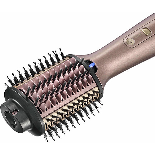 Фен-щетка Babyliss Air Power Volume, 1000Вт, 2 режима, диффузор, иониз-я, холл. обдув, керамика, розовый