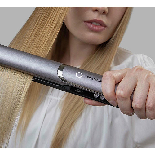 Выпрямитель Remington ProLuxe You Adaptive, 52Вт, темп. режимов-9, 150-230С, дисплей, ионизация, керамика, черно-серый