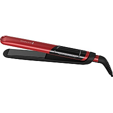 Випрямляч Remington Silk Straightener, 300Вт, 150-235С, дисплей, кейс, кераміка, чорно-червоний