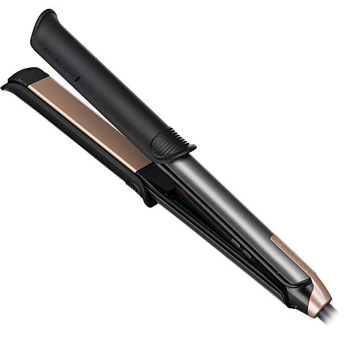 Выпрямитель 2в1 Remington One Straight&Curl, 2в1 выпрямитель и плойка, темп.режим-5, 150-230С, кейс и перчатка в комплекте, керамика, черный