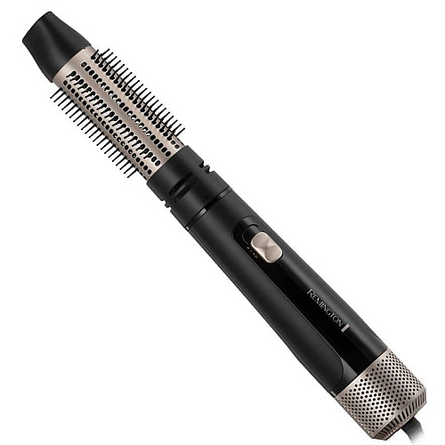 Фен-щетка Remington Blow Dry&Style Caring, 1000Вт, 2 режима, иониз-я, холл. обдув, чехол, керамика, черно-золотой