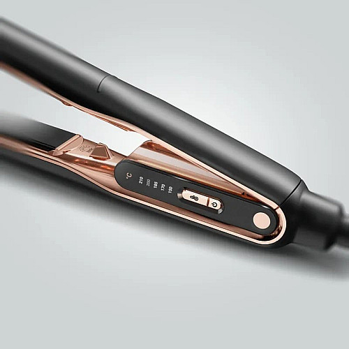 Выпрямитель Rowenta Thermocare Ultimate Experience, темп. режимов-5, 150-210С, дисплей, керамика, черно-золотой