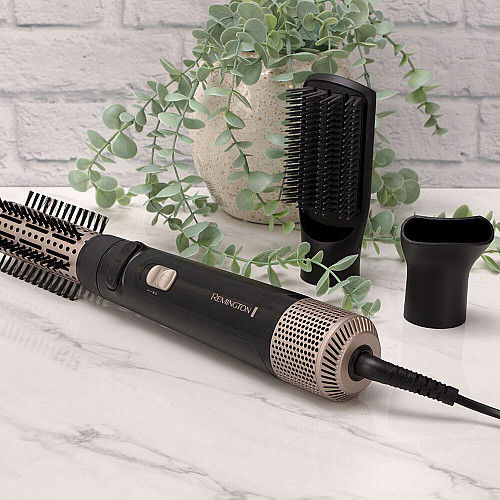 Фен-щітка Remington Blow Dry & Style Caring, 1000Вт, 2 режими, іонізація, хол. обдув, кераміка, чорний