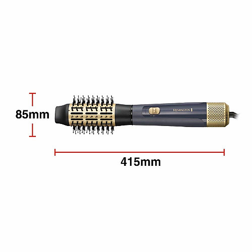 Фен-щетка Remington Sapphire Luxe, 1000Вт, 2 режима, иониз-я, холл. обдув, керамика, сапфировый