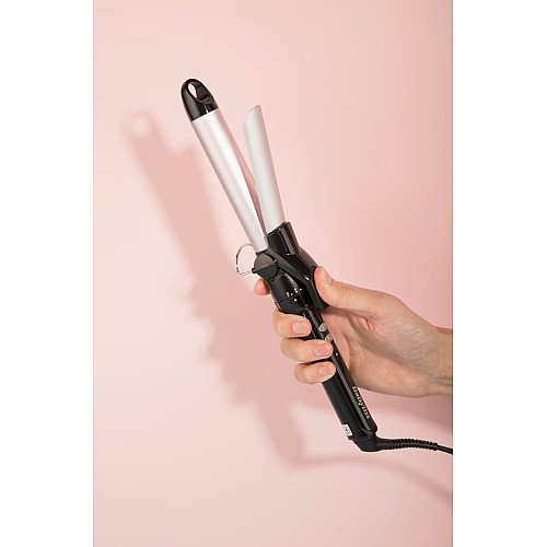 Плойка Babyliss Pro 180 medium, 300Вт, темп. режимов-10, D-25mm, 110-180С, металл, черный