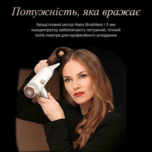 Фен Rowenta Ultimate Experience Maestria, 2000Вт, 3 режима, диффузор, иониз-я, холл. обдув, фирменный кейс, белый