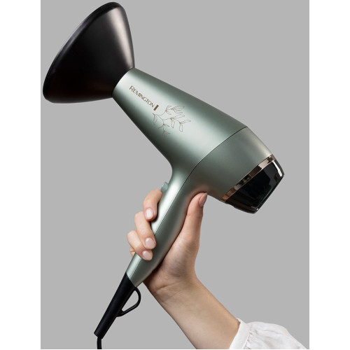 Фен Remington Botanicals, 2300Вт, 3 режими, дифузор, іоніз-я, хол. обдув, м'ятний