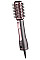 Фен-щетка ARDESTO Brush Pink Touch, 1200Вт, 2 скорости, 2 темп. режимы, LED-дисплей, функция ионизации, 4 насадки, серый+розовый