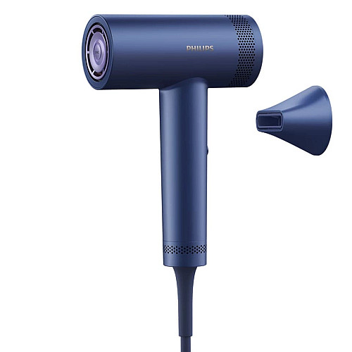 Фен Philips 8000 Series, 1400Вт, 3 режима, ионизация, холл. обдув, турборежим, аквамарин