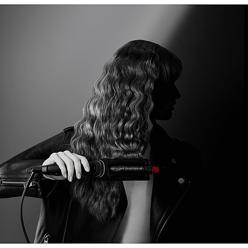 Плойка Rowenta Karl Lagerfeld Waves Addict Hair Waver, для волн , >230Вт, темп.режимів-6, 120-210С, обертання, кераміка, чорний