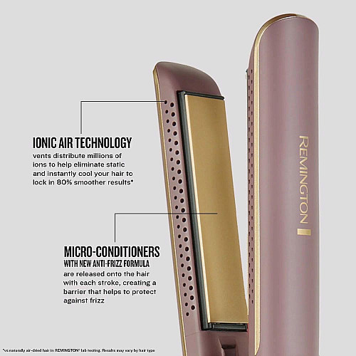 Выпрямитель Remington AIRvive, 61Вт, темп.режимов-5, 150-230С, дисплей, керамика, фиолетово-золотой