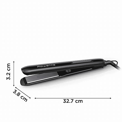 Выпрямитель Rowenta Optiliss+, >240Вт, темп.режим-10, 140-230С, керамика, турмалин, черный