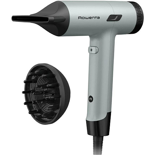 Фен Rowenta Tiny, 1600Вт, 3 режими, дифузор, іоніз-я, хол. обдув, зелено-чорний