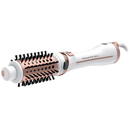Фен-щітка Rowenta Brush Activ' Ultimate Care, 700Вт, 3 режими, іоніз-я, хол. обдув, оберт. насадок, кераміка, біло-золотий