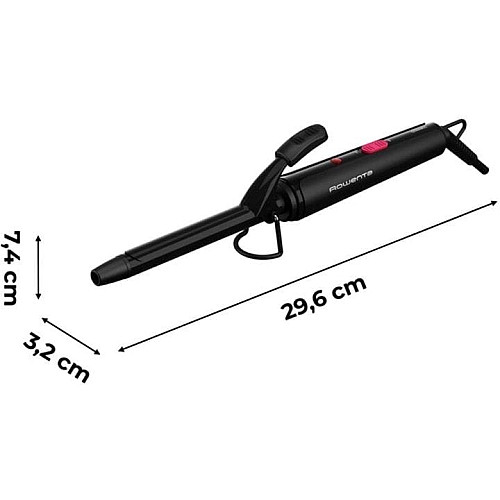 Плойка Rowenta Curling Tong, 25Вт, темп. режимов-1, D-16mm, >180С, керамика, черный