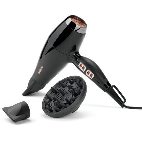 Фен Babyliss Air Power Pro, 2300Вт, 3 режими, дифузор, іоніз-я, хол. обдув, кераміка, чорний