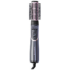 Фен-щітка Remington Curl & Straight Confidence, 800Вт, 2 режими, іоніз-я, оберт., хол. обдув,кейс, кераміка, сірий