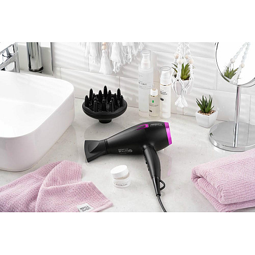 Фен ARDESTO Violet PRO HD-Y221PRO ,1750-2100Вт, 2 скорости, 3 темп.режимы, диффузор, черный