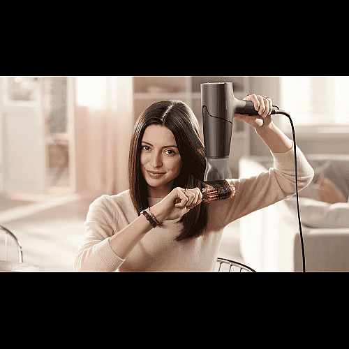 Фен Philips 5000 Series, 2100Вт, 3 режими, іонізація, хол. обдув, темно-сірий