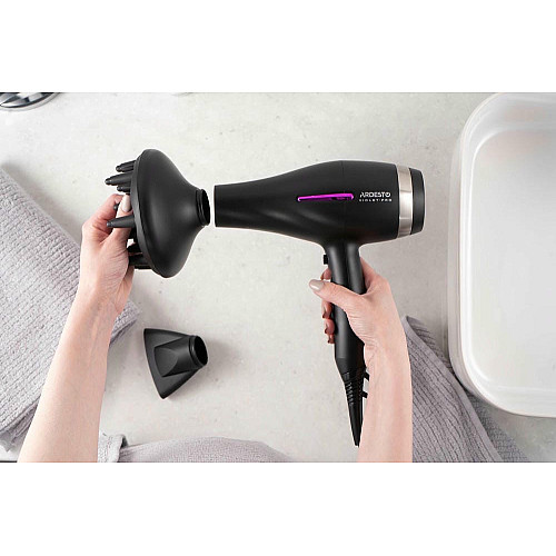 Фен ARDESTO Violet PRO HD-Y223PRO, 1850-2200Вт, 2 швидкості , 3 темп.режими, дифузор, чорний