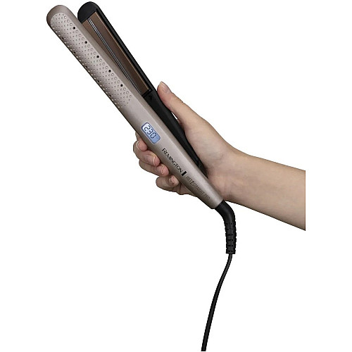 Випрямляч Remington Wet 2 Straight Pro, 52Вт, темп.режимів-10, 140-230С, кераміка, золотий