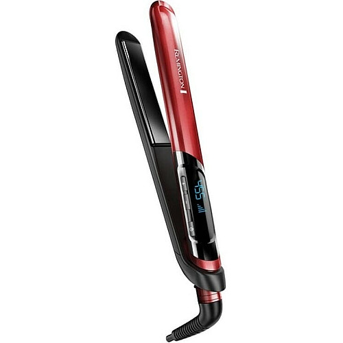 Выпрямитель Remington Silk Straightener, 300Вт, 150-235С, дисплей, кейс, керамика, черно-красный
