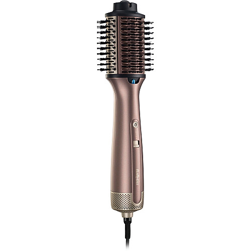 Фен-щетка Babyliss Air Power Volume, 1000Вт, 2 режима, диффузор, иониз-я, холл. обдув, керамика, розовый