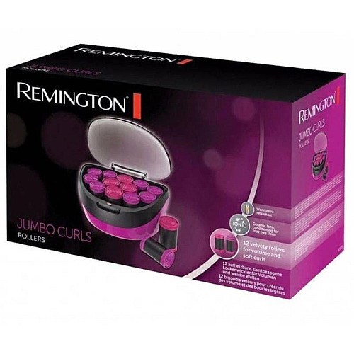 Термо бигуди Remington Jumbo Curls, 600Вт, D-36,41mm, 12шт, ионизация, кондиционирование, розовый