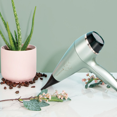 Фен Remington Botanicals, 2300Вт, 3 режими, дифузор, іоніз-я, хол. обдув, м'ятний