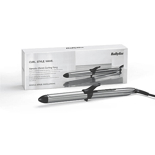 Плойка Babyliss Xanadu, 46Вт, темп.режимів-6, D -25mm, 160-210С, метал, сірий