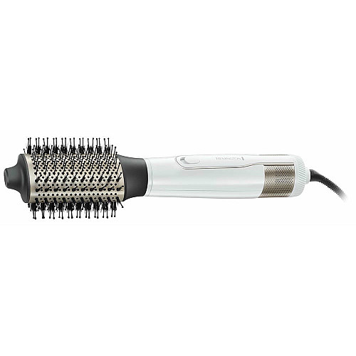 Фен-щетка Remington HydraLuxe, 1200Вт, 3 режима, ионизация, холл. обдув, керамика, белый