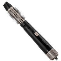 Фен-щітка Remington Blow Dry & Style Caring, 1000Вт, 2 режими, іоніз-я, хол. обдув, чохол, кераміка, чорно-золотий