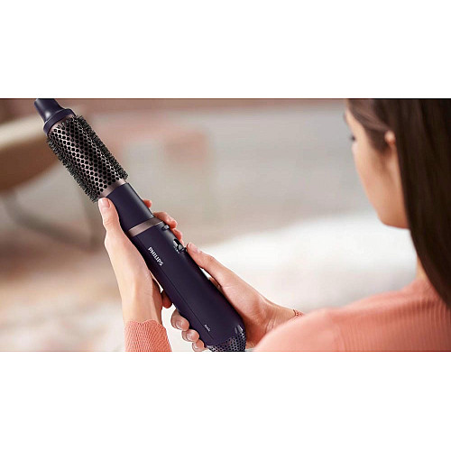 Фен-щетка Philips 3000 Series, 800Вт, 3 режима, ионизация, 4 насадки, фиолетовый